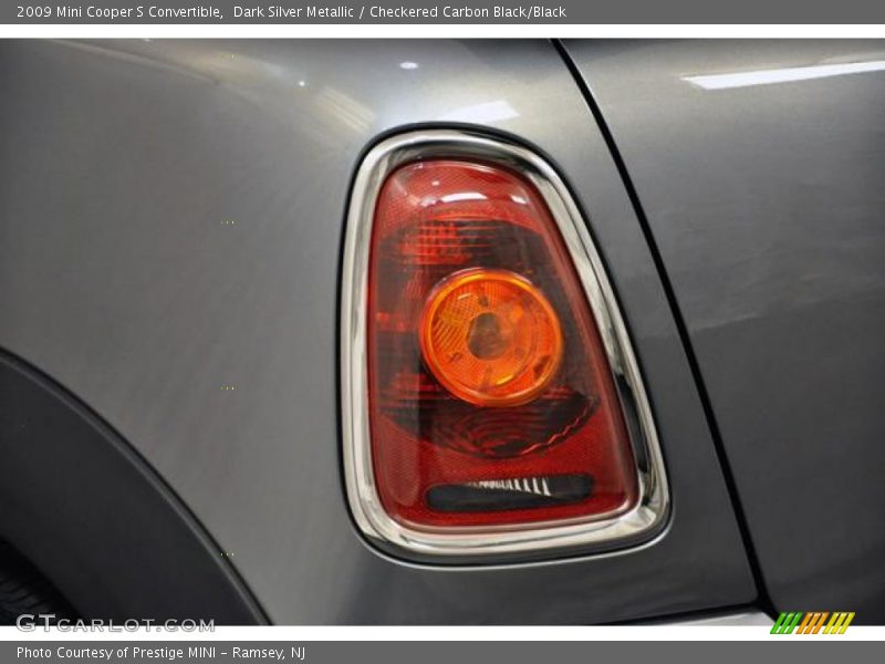 Dark Silver Metallic / Checkered Carbon Black/Black 2009 Mini Cooper S Convertible