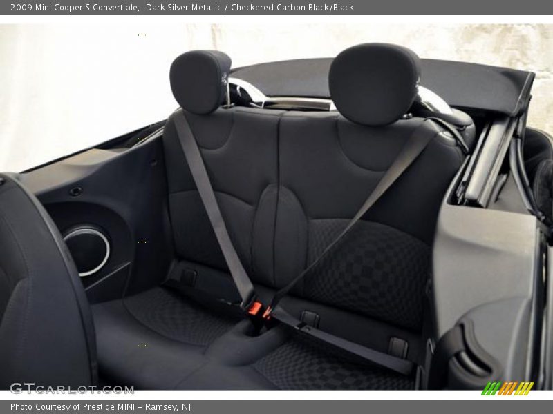 Dark Silver Metallic / Checkered Carbon Black/Black 2009 Mini Cooper S Convertible