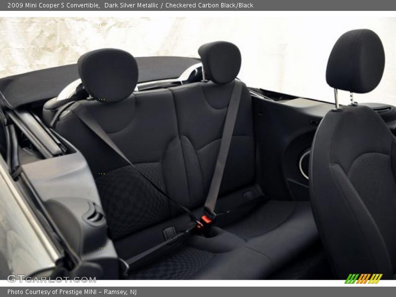 Dark Silver Metallic / Checkered Carbon Black/Black 2009 Mini Cooper S Convertible