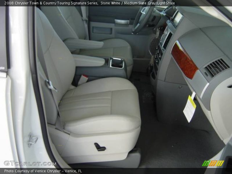 Stone White / Medium Slate Gray/Light Shale 2008 Chrysler Town & Country Touring Signature Series