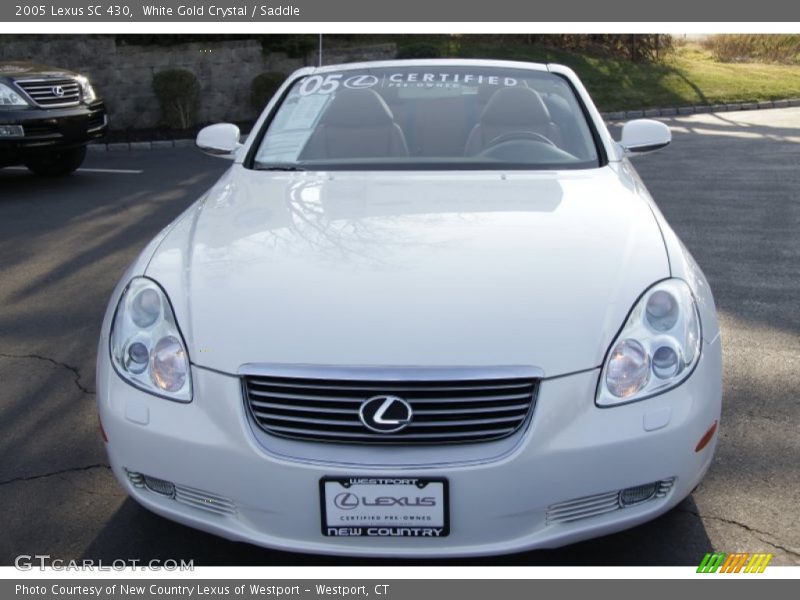 White Gold Crystal / Saddle 2005 Lexus SC 430
