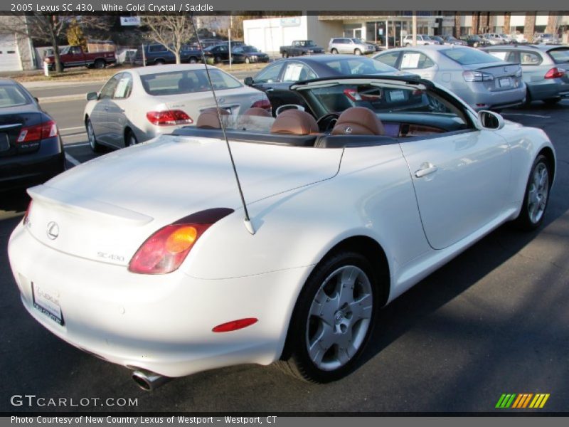 White Gold Crystal / Saddle 2005 Lexus SC 430