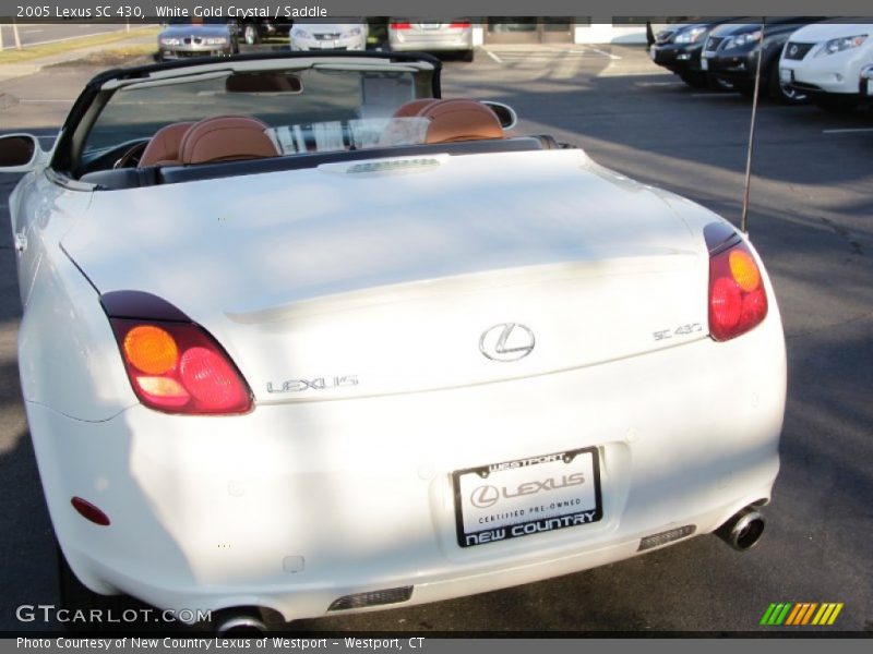 White Gold Crystal / Saddle 2005 Lexus SC 430