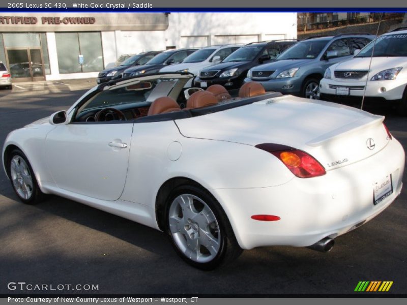 White Gold Crystal / Saddle 2005 Lexus SC 430