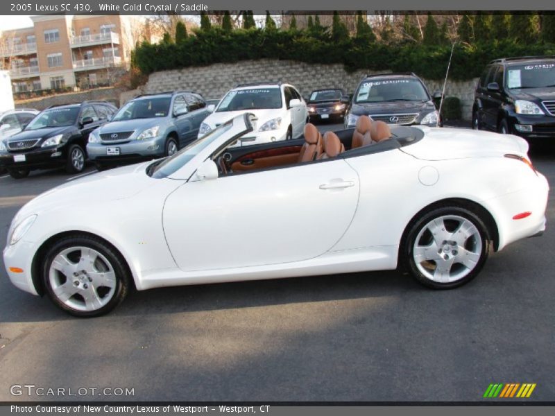White Gold Crystal / Saddle 2005 Lexus SC 430