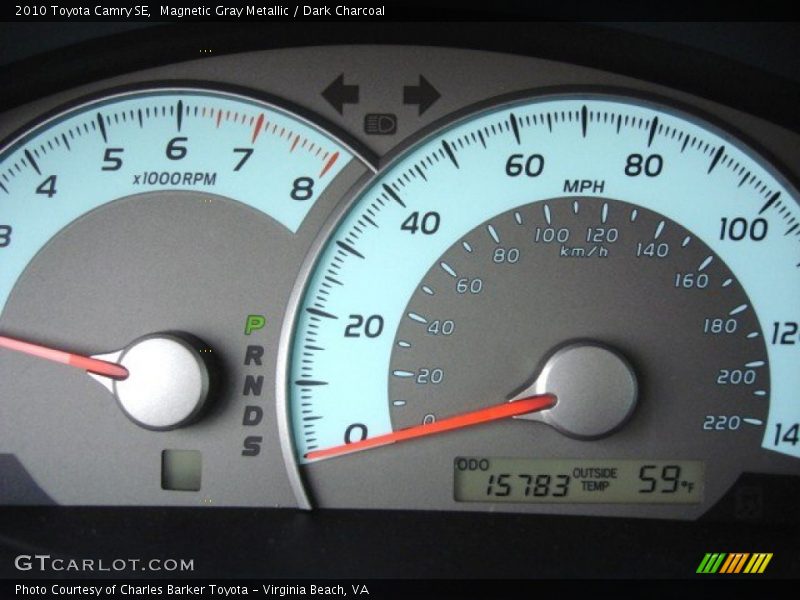 Magnetic Gray Metallic / Dark Charcoal 2010 Toyota Camry SE