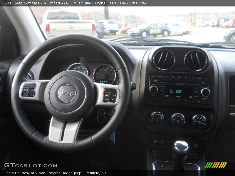 Brilliant Black Crystal Pearl / Dark Slate Gray 2011 Jeep Compass 2.4 Limited 4x4