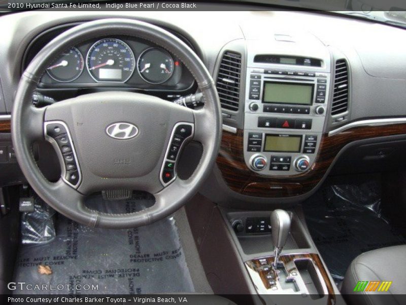 Indigo Blue Pearl / Cocoa Black 2010 Hyundai Santa Fe Limited