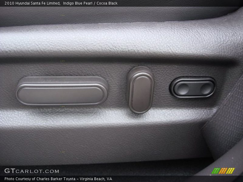 Indigo Blue Pearl / Cocoa Black 2010 Hyundai Santa Fe Limited