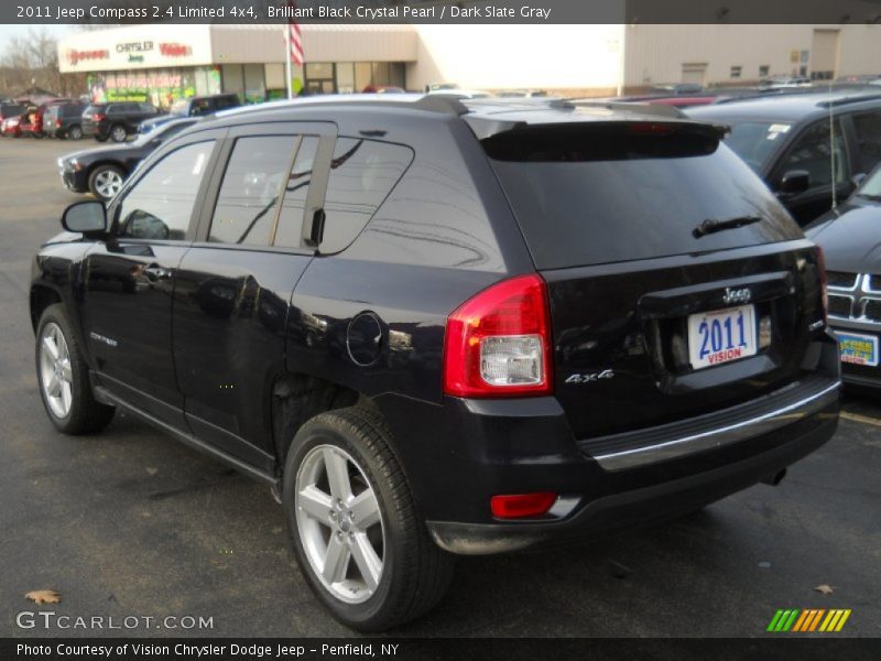 Brilliant Black Crystal Pearl / Dark Slate Gray 2011 Jeep Compass 2.4 Limited 4x4