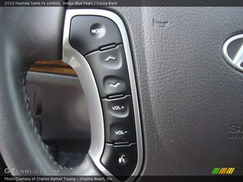 Indigo Blue Pearl / Cocoa Black 2010 Hyundai Santa Fe Limited