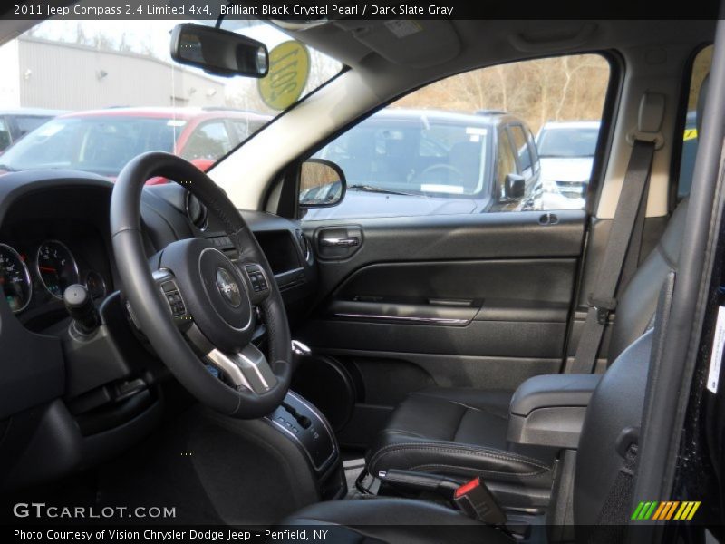 Brilliant Black Crystal Pearl / Dark Slate Gray 2011 Jeep Compass 2.4 Limited 4x4