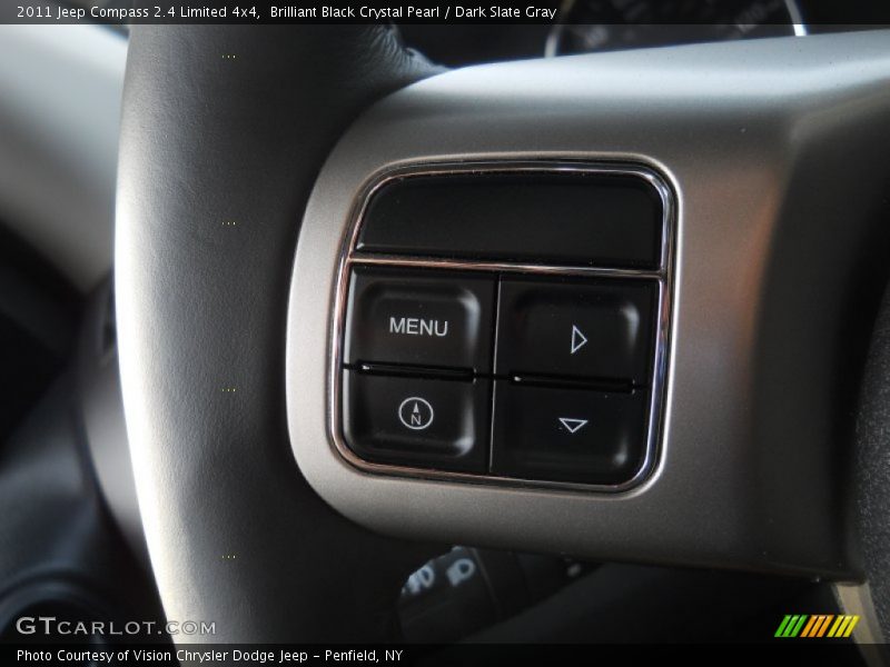Brilliant Black Crystal Pearl / Dark Slate Gray 2011 Jeep Compass 2.4 Limited 4x4