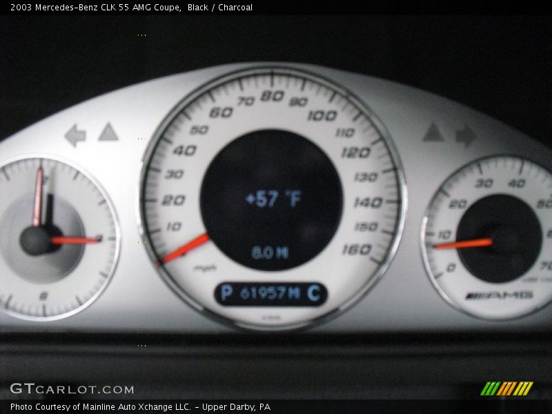 Black / Charcoal 2003 Mercedes-Benz CLK 55 AMG Coupe