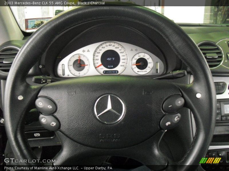 Black / Charcoal 2003 Mercedes-Benz CLK 55 AMG Coupe