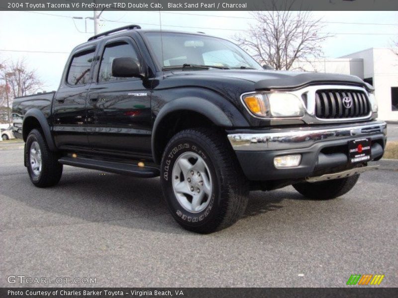 Black Sand Pearl / Charcoal 2004 Toyota Tacoma V6 PreRunner TRD Double Cab