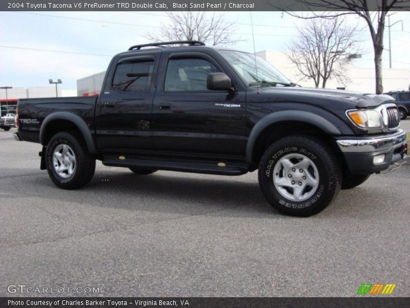 Black Sand Pearl / Charcoal 2004 Toyota Tacoma V6 PreRunner TRD Double Cab