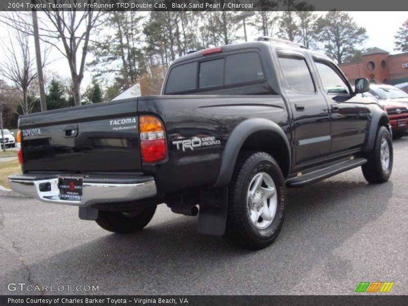 Black Sand Pearl / Charcoal 2004 Toyota Tacoma V6 PreRunner TRD Double Cab