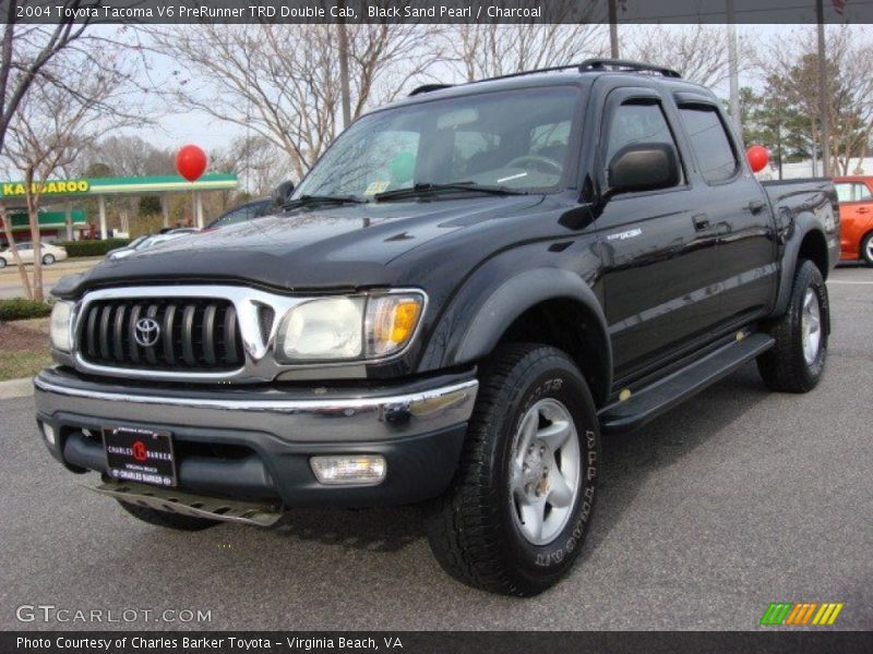 Black Sand Pearl / Charcoal 2004 Toyota Tacoma V6 PreRunner TRD Double Cab
