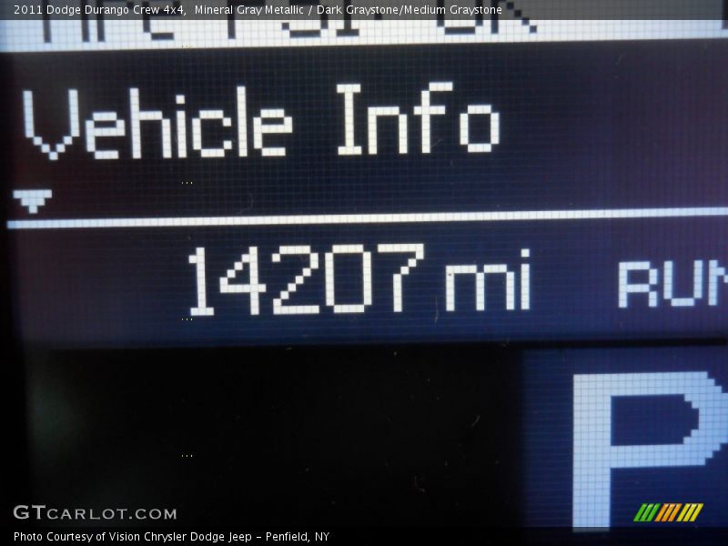 Mineral Gray Metallic / Dark Graystone/Medium Graystone 2011 Dodge Durango Crew 4x4