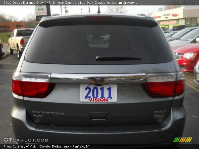 Mineral Gray Metallic / Dark Graystone/Medium Graystone 2011 Dodge Durango Crew 4x4