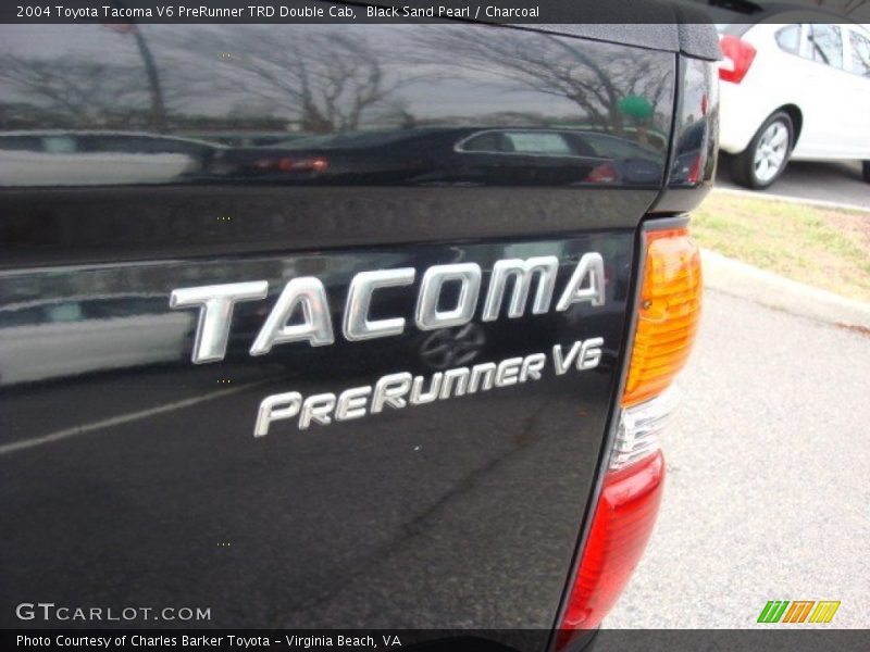 Black Sand Pearl / Charcoal 2004 Toyota Tacoma V6 PreRunner TRD Double Cab