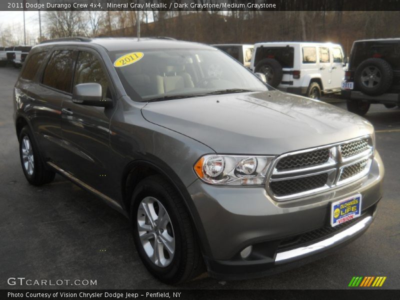 Mineral Gray Metallic / Dark Graystone/Medium Graystone 2011 Dodge Durango Crew 4x4