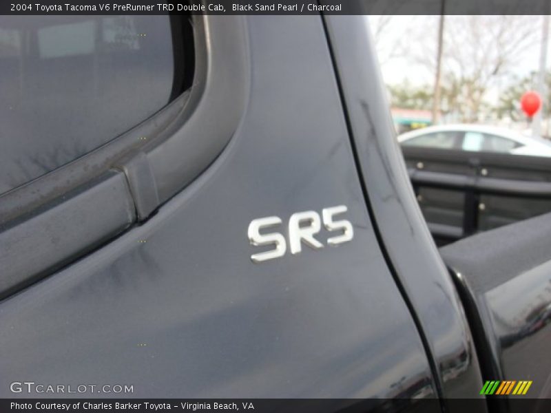 Black Sand Pearl / Charcoal 2004 Toyota Tacoma V6 PreRunner TRD Double Cab