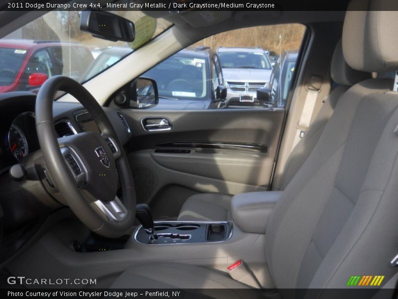 Mineral Gray Metallic / Dark Graystone/Medium Graystone 2011 Dodge Durango Crew 4x4