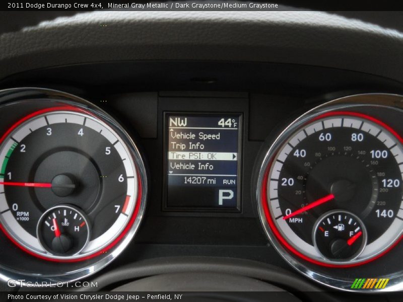 Mineral Gray Metallic / Dark Graystone/Medium Graystone 2011 Dodge Durango Crew 4x4