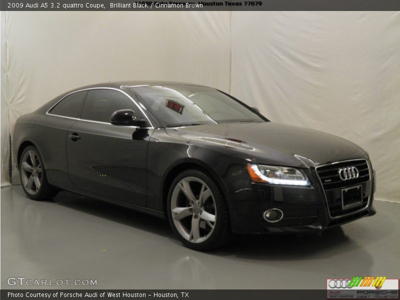 Brilliant Black / Cinnamon Brown 2009 Audi A5 3.2 quattro Coupe