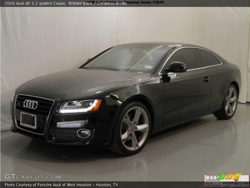 Brilliant Black / Cinnamon Brown 2009 Audi A5 3.2 quattro Coupe