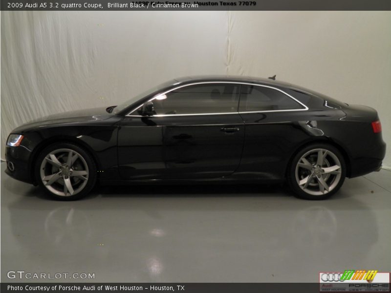Brilliant Black / Cinnamon Brown 2009 Audi A5 3.2 quattro Coupe