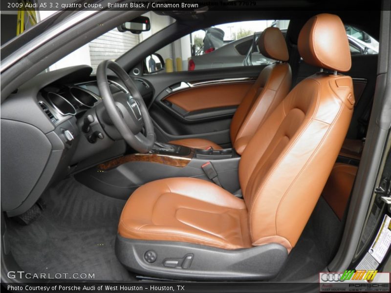 Brilliant Black / Cinnamon Brown 2009 Audi A5 3.2 quattro Coupe