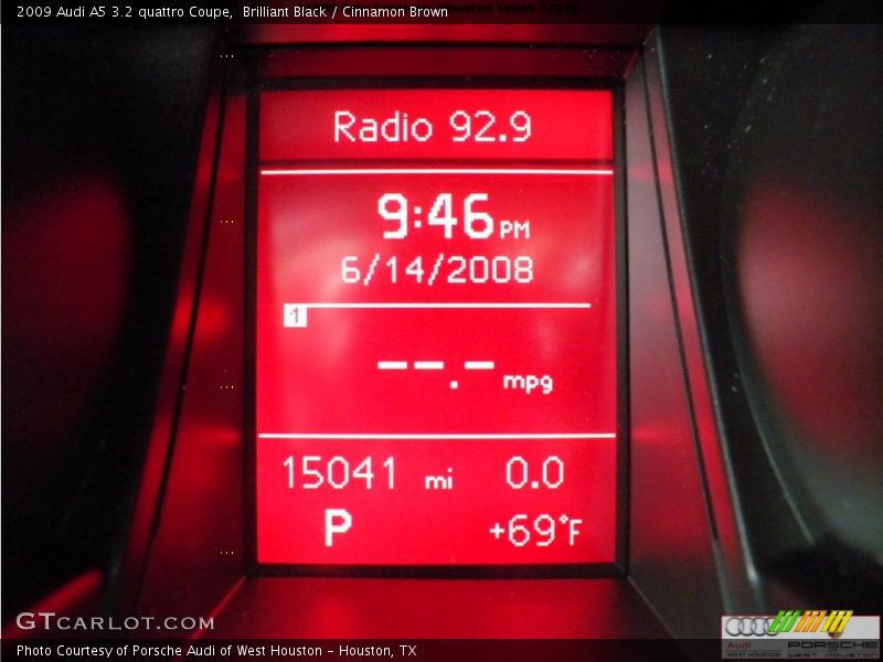 Brilliant Black / Cinnamon Brown 2009 Audi A5 3.2 quattro Coupe