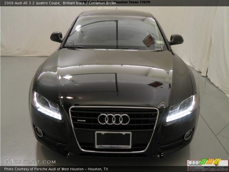 Brilliant Black / Cinnamon Brown 2009 Audi A5 3.2 quattro Coupe