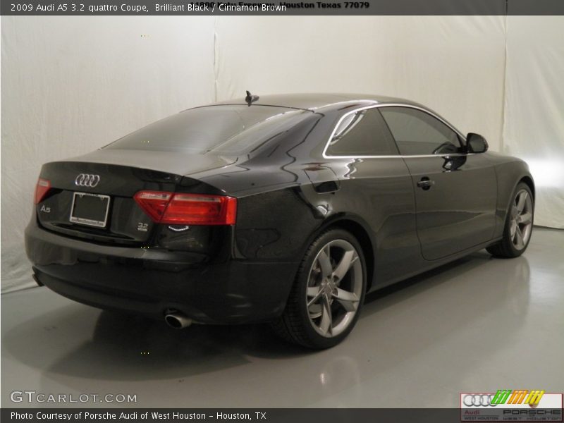 Brilliant Black / Cinnamon Brown 2009 Audi A5 3.2 quattro Coupe