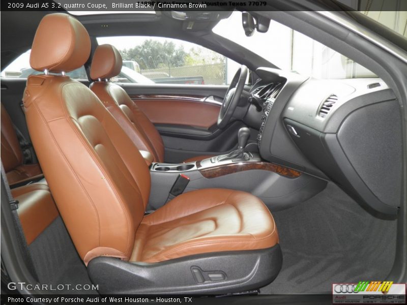 Brilliant Black / Cinnamon Brown 2009 Audi A5 3.2 quattro Coupe