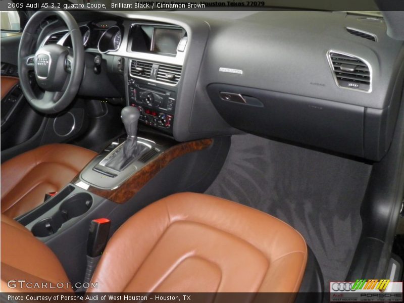 Brilliant Black / Cinnamon Brown 2009 Audi A5 3.2 quattro Coupe