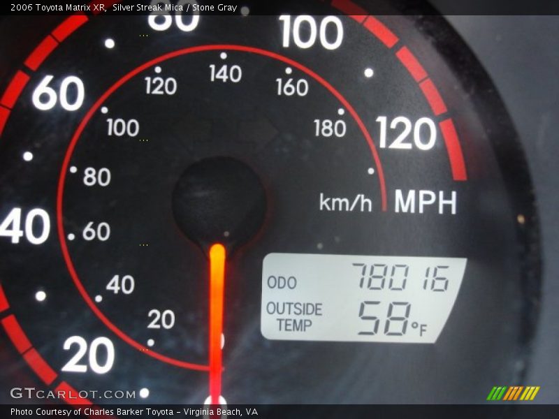 Silver Streak Mica / Stone Gray 2006 Toyota Matrix XR