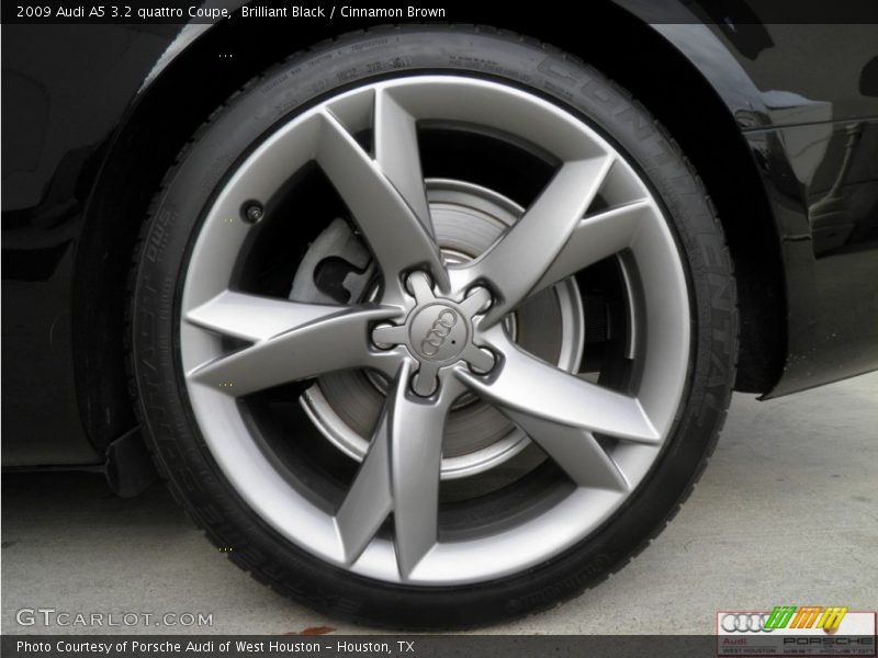 Brilliant Black / Cinnamon Brown 2009 Audi A5 3.2 quattro Coupe
