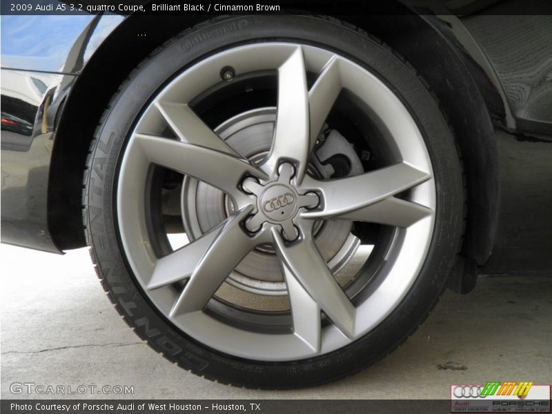 Brilliant Black / Cinnamon Brown 2009 Audi A5 3.2 quattro Coupe