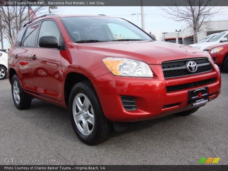 Barcelona Red Metallic / Ash Gray 2009 Toyota RAV4 4WD