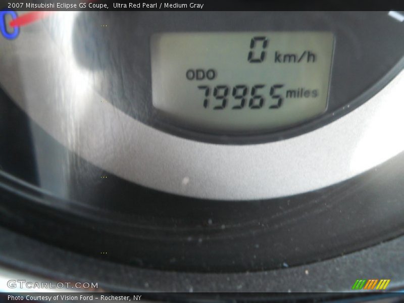 Ultra Red Pearl / Medium Gray 2007 Mitsubishi Eclipse GS Coupe