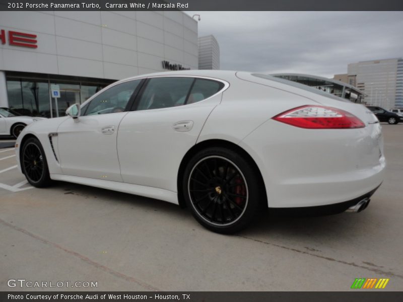 Carrara White / Marsala Red 2012 Porsche Panamera Turbo