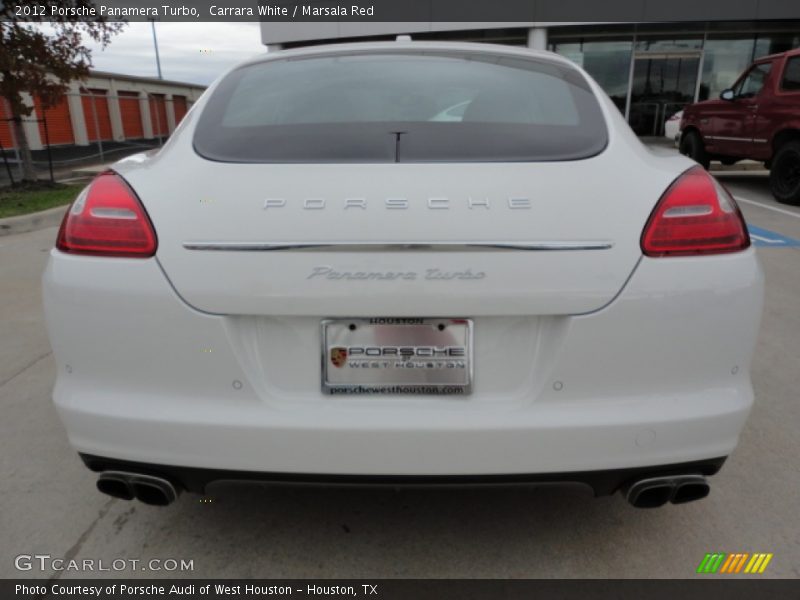 Carrara White / Marsala Red 2012 Porsche Panamera Turbo