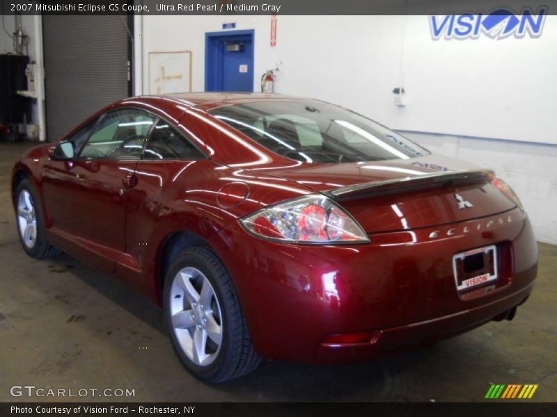 Ultra Red Pearl / Medium Gray 2007 Mitsubishi Eclipse GS Coupe