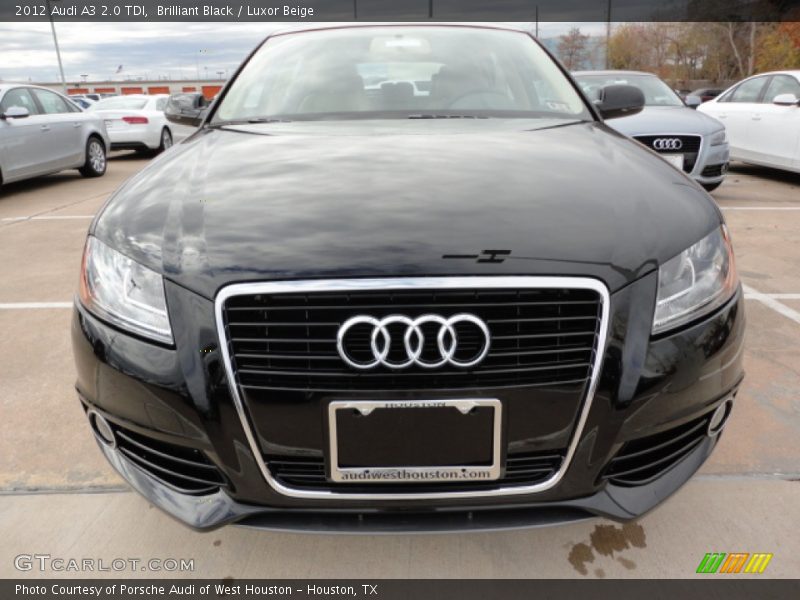 Brilliant Black / Luxor Beige 2012 Audi A3 2.0 TDI