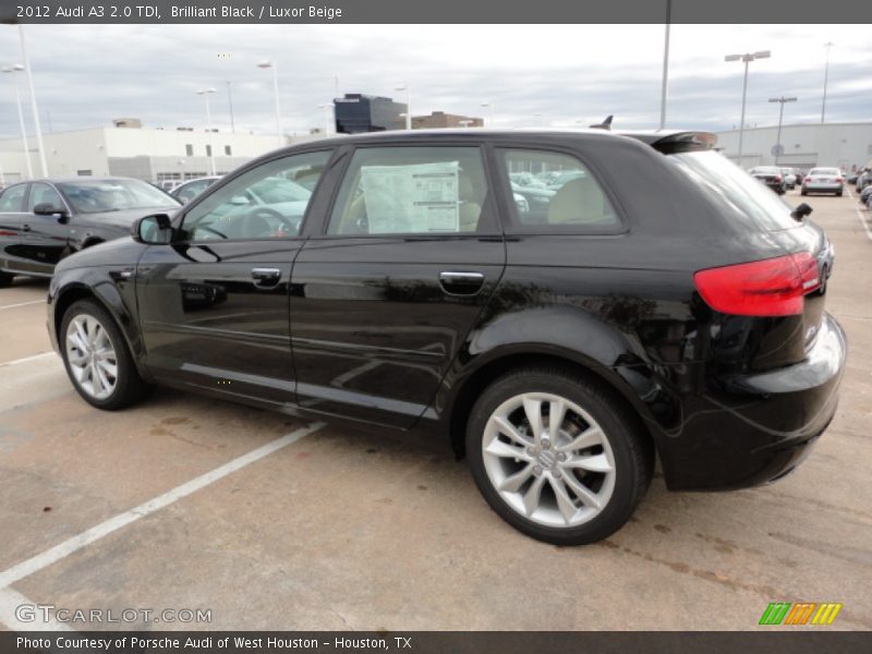 Brilliant Black / Luxor Beige 2012 Audi A3 2.0 TDI
