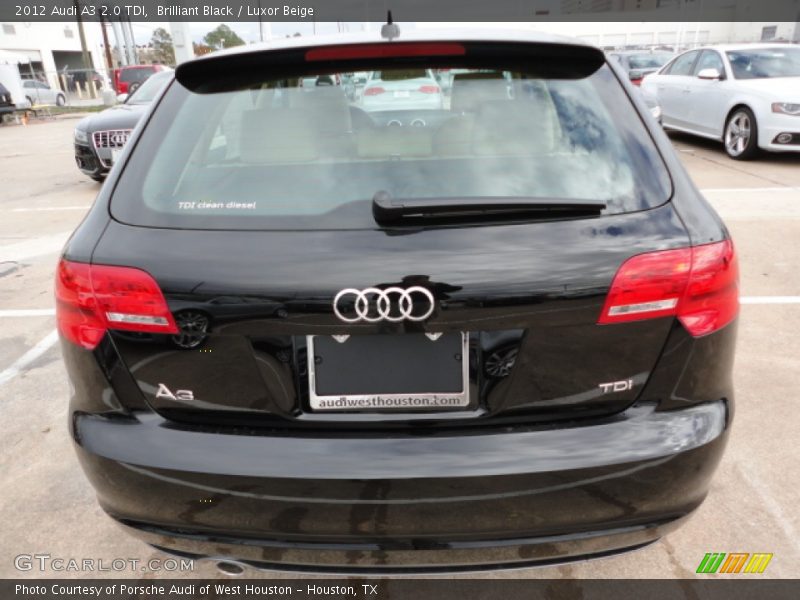 Brilliant Black / Luxor Beige 2012 Audi A3 2.0 TDI